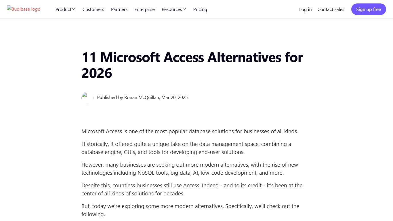 11 Microsoft Access Alternatives for 2026